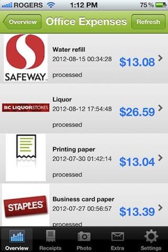 Receipt Reader, Expense Report截图5