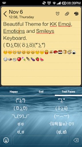 Simple OS Ocean Emoji Keyboard截图6