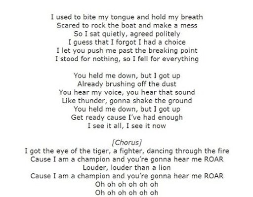 Katy Perry Roar Lyrics截图5