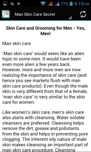 Men Skin Care Tips截图5