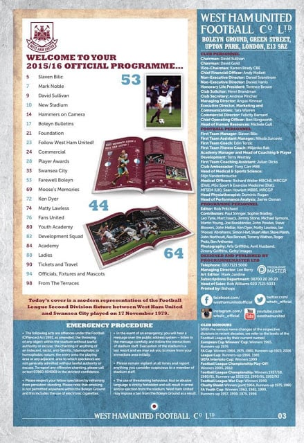 West Ham United FC Programme截图8