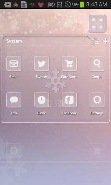 WINTER go launcher theme截图2