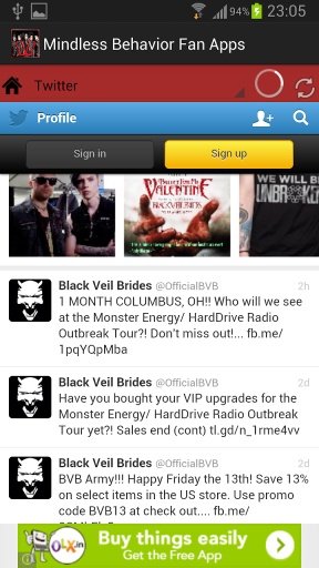 Black Veil Brides Fan App截图5