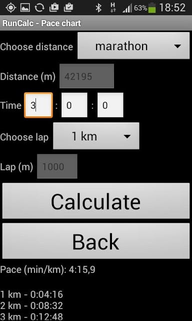 RunCalc - Running Calculator截图3