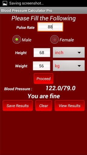 Blood Pressure Calc and Log截图2