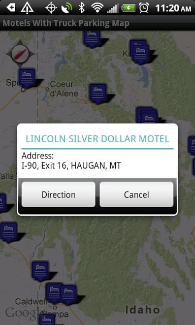 Motels With Truck Parking Map截图1