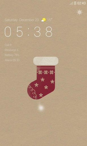 Simple XMas Dodol Locker Theme截图5