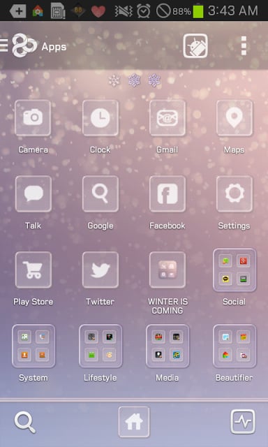 WINTER go launcher theme截图4