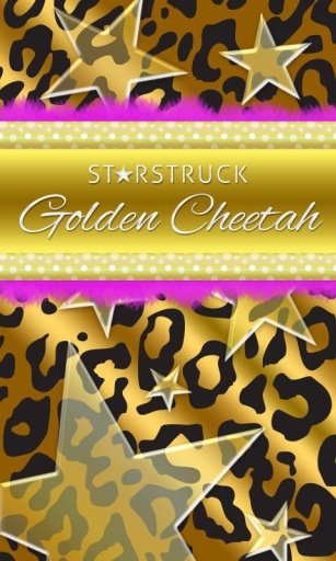 Gold Black Leopard Star Theme截图5