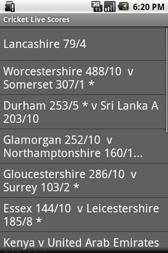 Cricket Live Scores - Free截图3