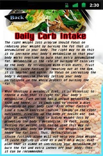 Daily Carb Intake截图2