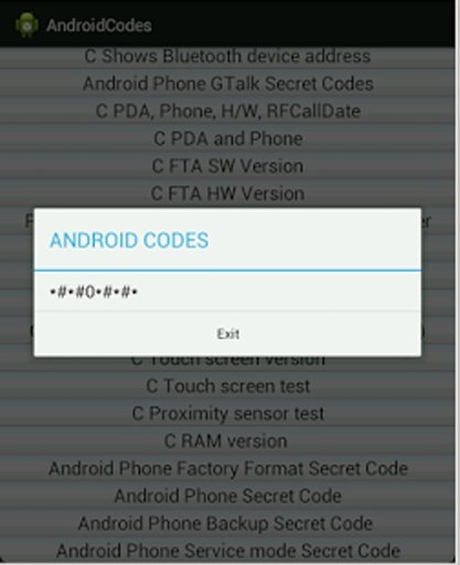 Android Codes secret reveald截图2