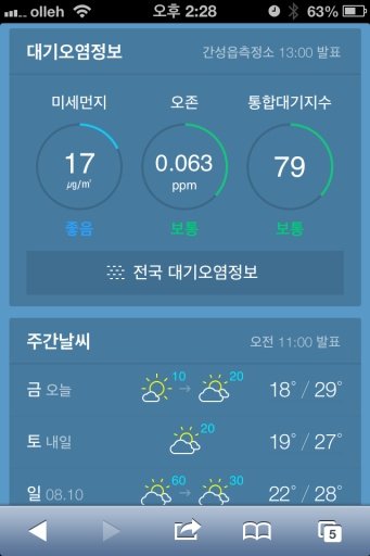 Naver Weather截图4