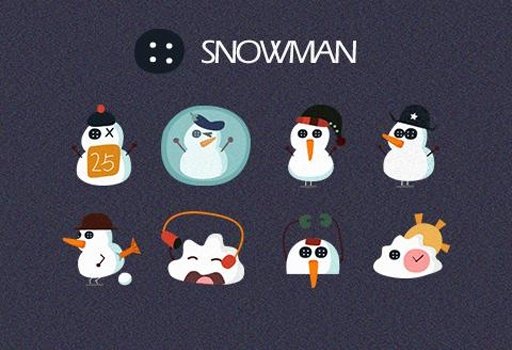 Cute Snowman Theme截图5