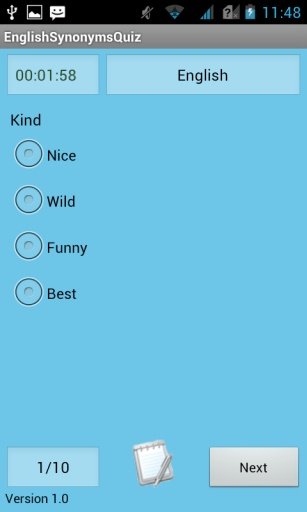 English Synonyms Quiz截图8