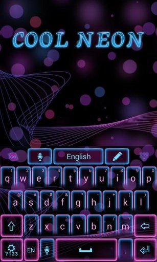 Cool Neon GO Keyboard Theme截图5