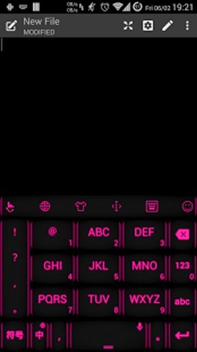 Theme TouchPal Neon Pink截图2