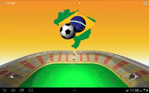 Brazil Football LWP截图4