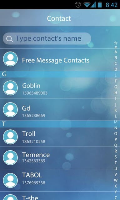 GO SMS Pro Briefness Theme EX截图5