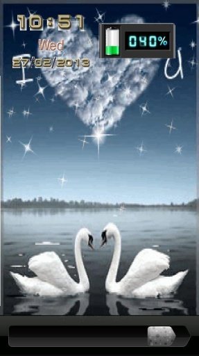 Loving Swan Dynamic ScreenLock截图4