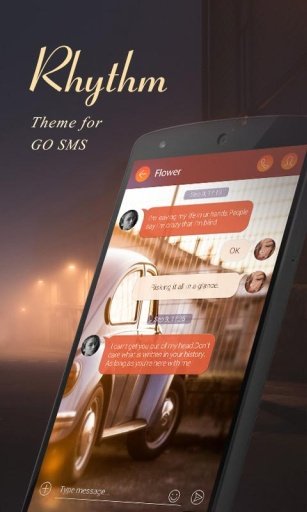 (FREE)GO SMS RHYRHM THEME截图2