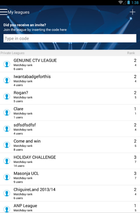 UEFA Champions League Fantasy截图5