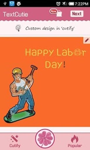 Labor Day Theme TextCutie截图2