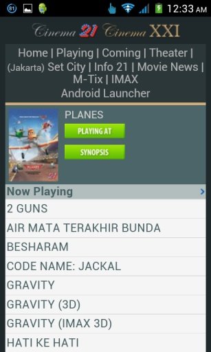 Jadwal Bioskop Cineplex 21截图5