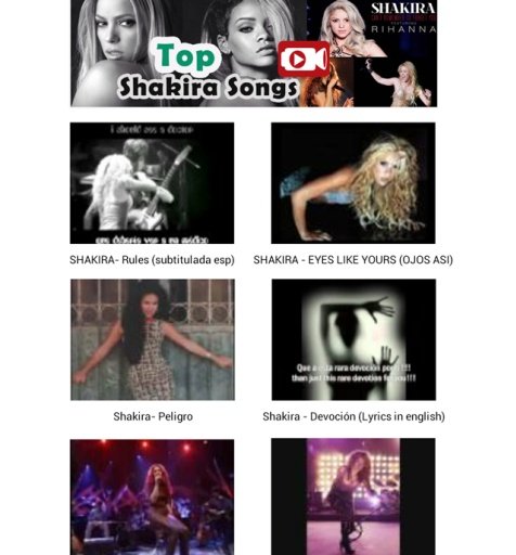 Shakira Songs Videos截图1