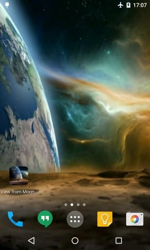 View from Moon Live Wallpaper截图3