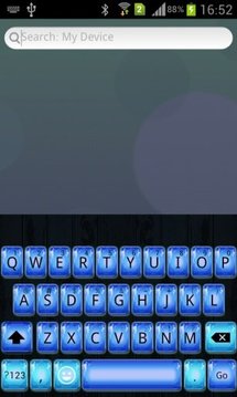Emoji Keyboard+ Sapphire Theme截图