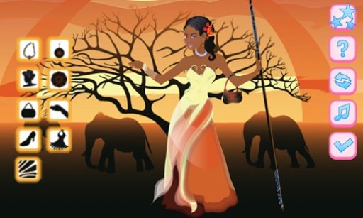 African Princess Dress Up截图4