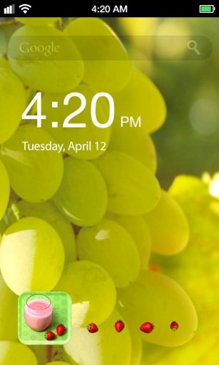 Fruit Beauty Lock Screen截图3