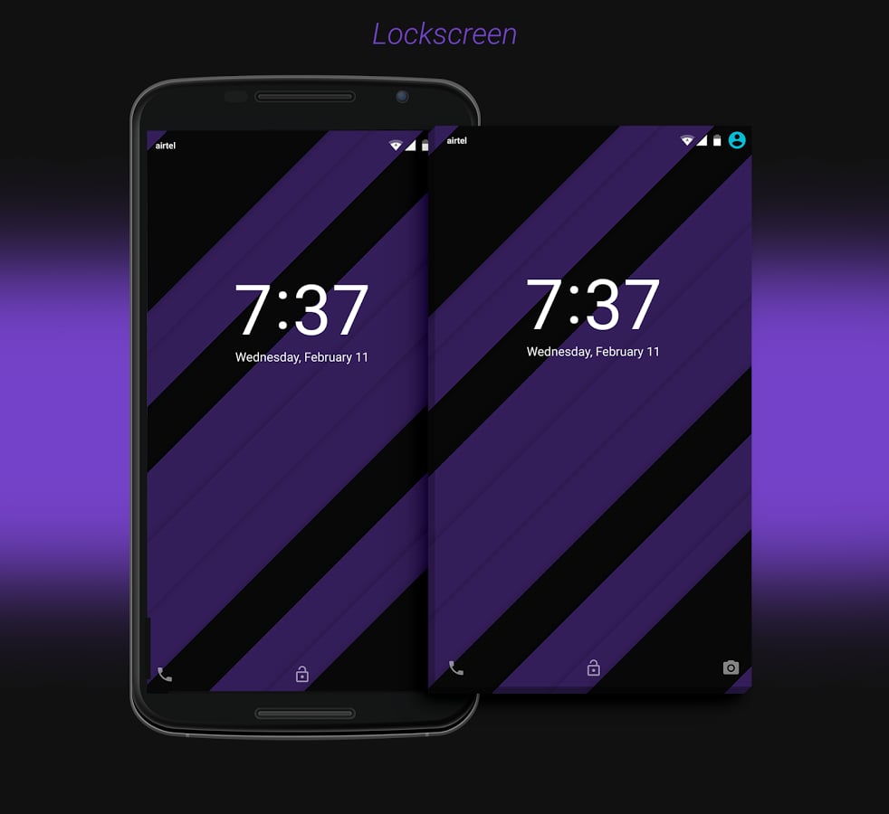 DarkOut Purple CM12/CM11 Theme截图4