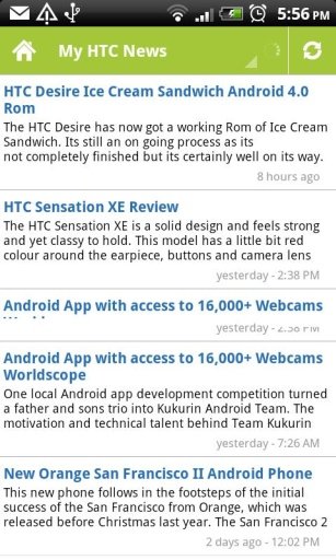 Android News / Support MyHTC截图1