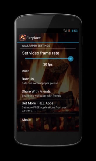 Fireplace Video Live Wallpaper截图4