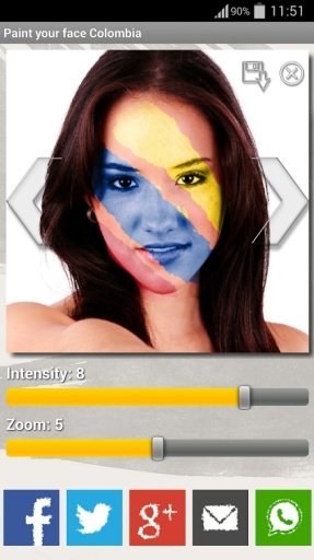 Paint your face Colombia截图1