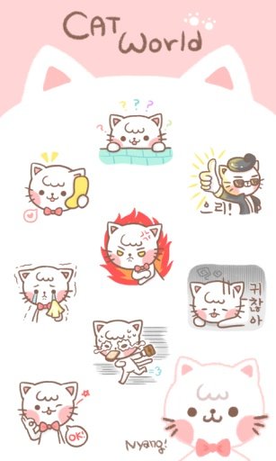 Cat World Emoticons截图4