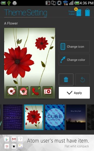 A Flower Atom theme截图6