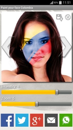 Paint your face Colombia截图2