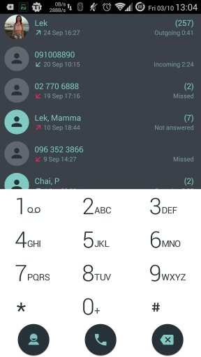 ExDialer theme Droid L Mix截图5