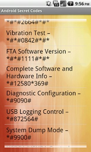 Android Secret Codes截图4