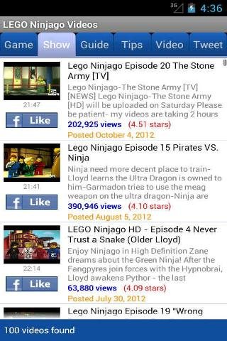 LEGO Ninjago Videos截图1