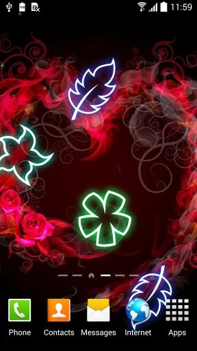 Glowing Flowers Live Wallpaper截图1