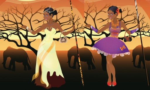 African Princess Dress Up截图1