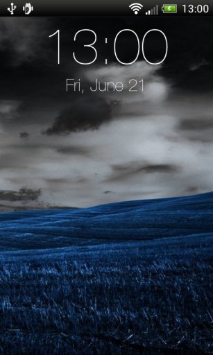 Blue theme iPhone 5 locker截图2