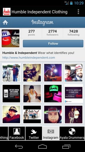 Humble &amp; Independent Clothing截图1