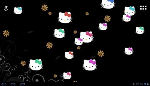 White Kitty`s Live Wallpaper截图1