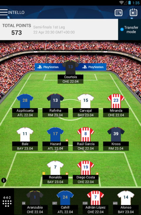 UEFA Champions League Fantasy截图6