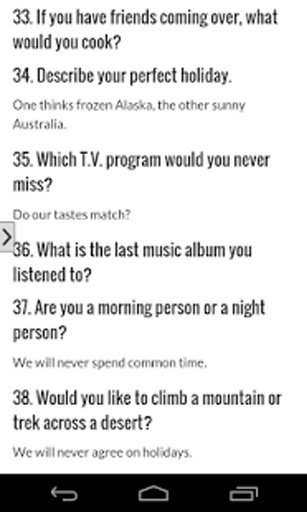 50 Speed Dating Questions截图1